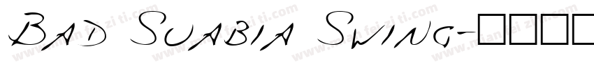Bad Suabia Swing字体转换